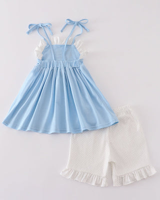 Royal Dreams Ruffle Girl Shorts Set