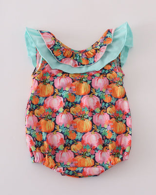 Pumpkin Patch Ruffle Baby Bubble