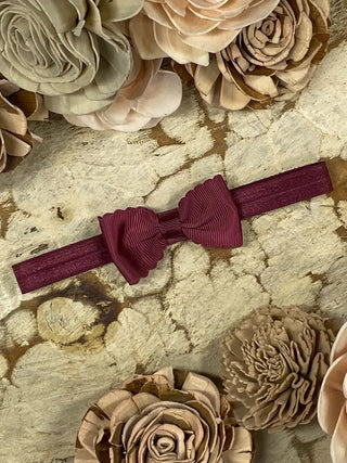Bitty Scalloped Bow - Headband - 2.5"