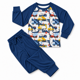 Under Construction Bamboo Boy Pants Set