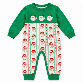 Jolly Old Soul Embroidered Boy Romper