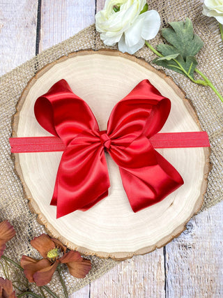 Classic Satin Hair Bows- 4.5"