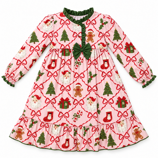 Santa’s Bow Shoppe Bamboo Ruffle Dress