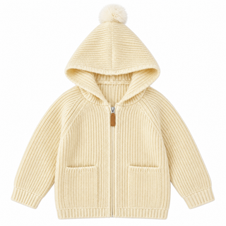 Shay Apricot Zip Cardigan