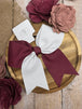 Maroon/White