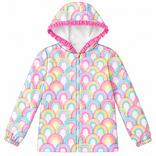 Lula Rainbow Ruffle Raincoat