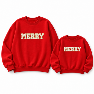 Merry Season French Knot Mom & Me Top