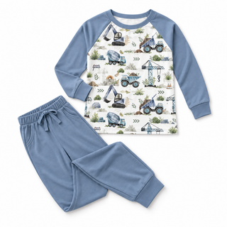 Digging Dreams Bamboo Boy Pajama Set
