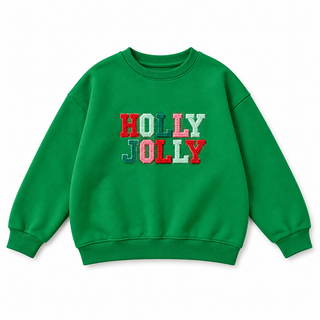 Holly Jolly Cheer French Knot Girl Top
