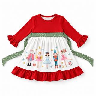 Nutcracker Noel Ruffle Dress