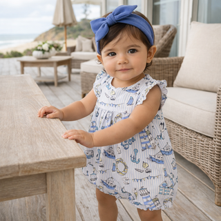 Seashore Bamboo Bubble Romper