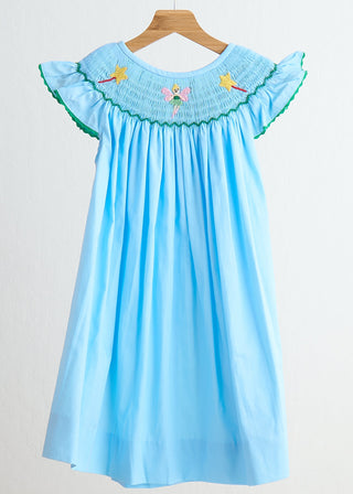 Pixie Dust Smocked Blue Dress
