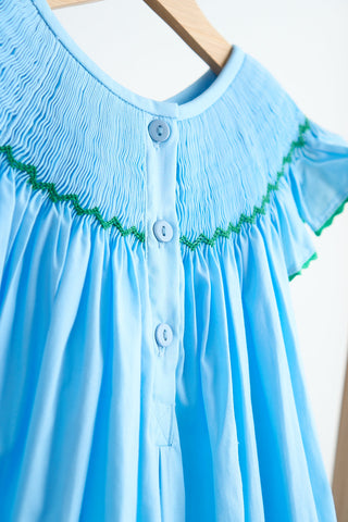 Pixie Dust Smocked Blue Dress