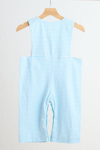 Puppy Playtime Smocked Stripe Boy JonJon