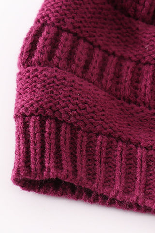 Blair Violet Pom Beanie