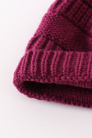 Blair Violet Pom Beanie