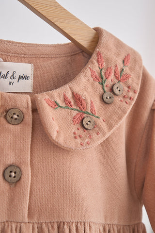 Vintage Petal Velveteen Dress