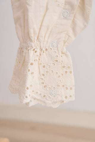 Lillian Rose Hand-Embroidered Romper