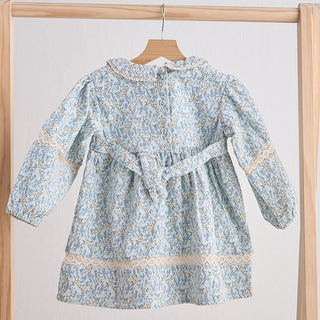 Maisie Blue Floral Corduroy Dress