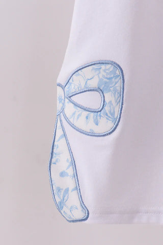 Ella Grace Mama & Mini Bow White Top