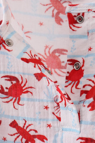 Harbor Lobster Muslin Boy Top