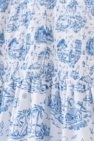 Blue Harbor Breeze Smocked Women’s Dress