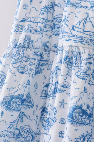 Blue Harbor Breeze Smocked Women’s Dress