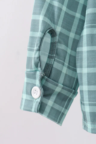 Greenhead Heritage Plaid Button Down Boy Shirt