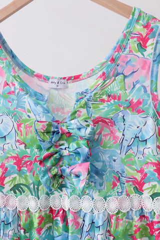Tropical Breeze Bow Women’s Dress