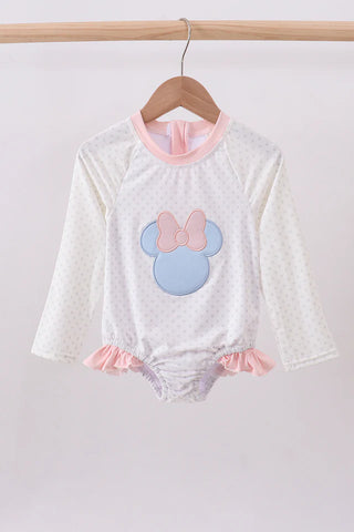 Magical Mouse Bow Rashguard Swimsuit