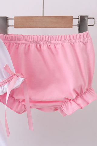 Precious Promise Cross Smocked Girl Bloomer Set