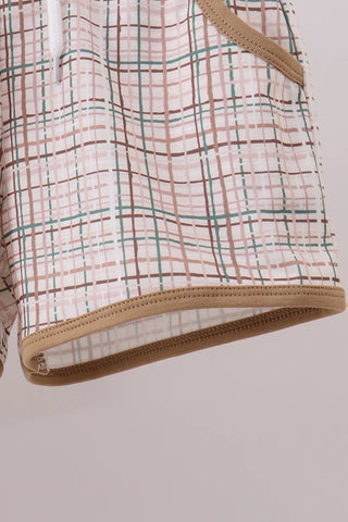 Rustic Plaid Bunny Trail Boy Shorts Set