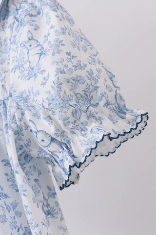 Honey Bunny Garden Peter Pan Collar Girl Dress