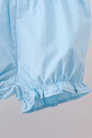 Angel Blue Bow Girl Bloomer Set
