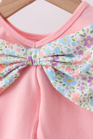 He is Risen Floral Cross Ruffle Bloomer Set