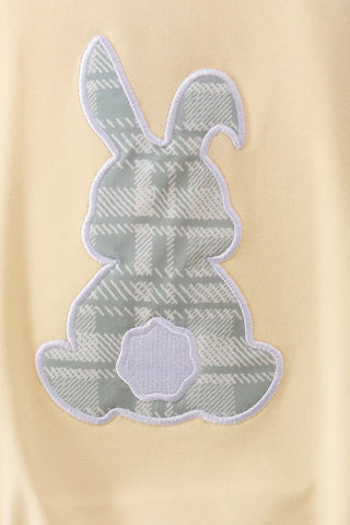 Sunny Plaid Bunny Boy Bubble