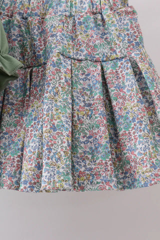 Sunny Floral Bunny Ruffle Skort Set