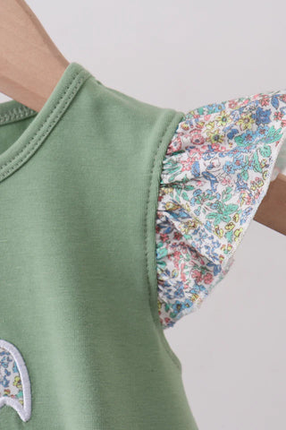 Sunny Floral Bunny Ruffle Bubble