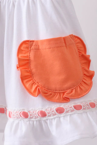 Strawberry Patch Sage Ruffle Bloomer Set