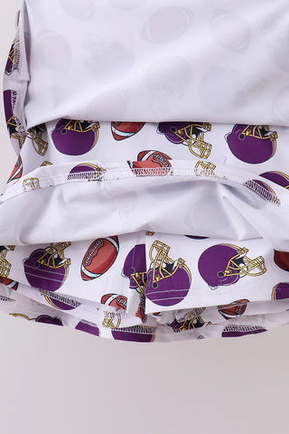 Football Frenzy Purple Active Skort Set