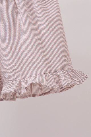 Sandy Shores Shell Ruffle Shorts Set