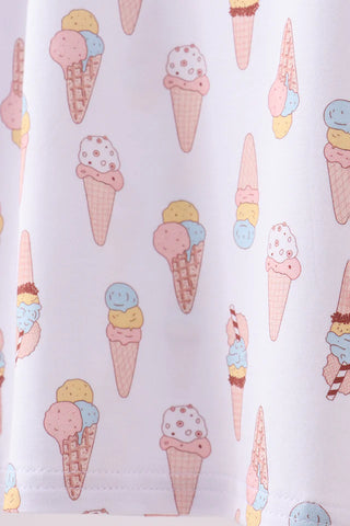 Sweet Scoops Bamboo Ruffle Pajama Set