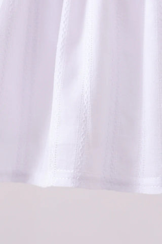 Americana Classic Smocked Jacquard Ruffle Bloomer Set