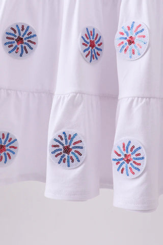 Firecracker Sparkle Ruffle Dress