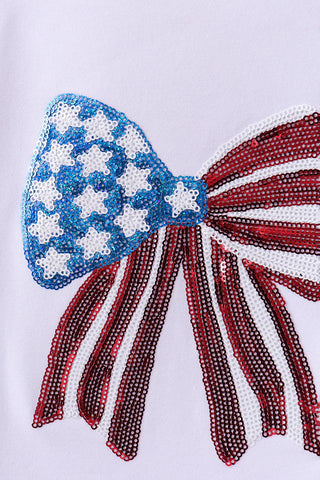 Glittering Glory Bow Mom & Me Top