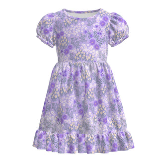 PO-F1.1 Lavender Meadow Floral Dress