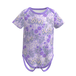 PO-F1.1 Lavender Meadow Floral Romper