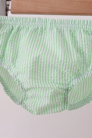Summer Sprout Seersucker Boy Bloomer Set