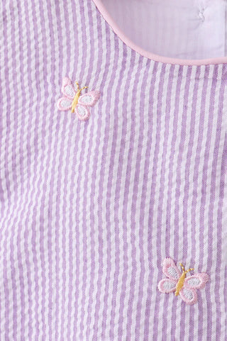 Butterfly Charm Seersucker Bloomer Set