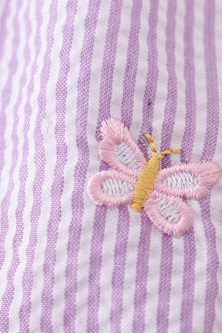Butterfly Charm Seersucker Baby Bubble